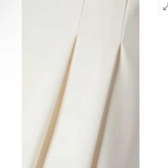 NWOT Veronica Beard Lagarde Wide Leg High Rise Cream Pleated Pants Size 4 $498 - Picture 5 of 13